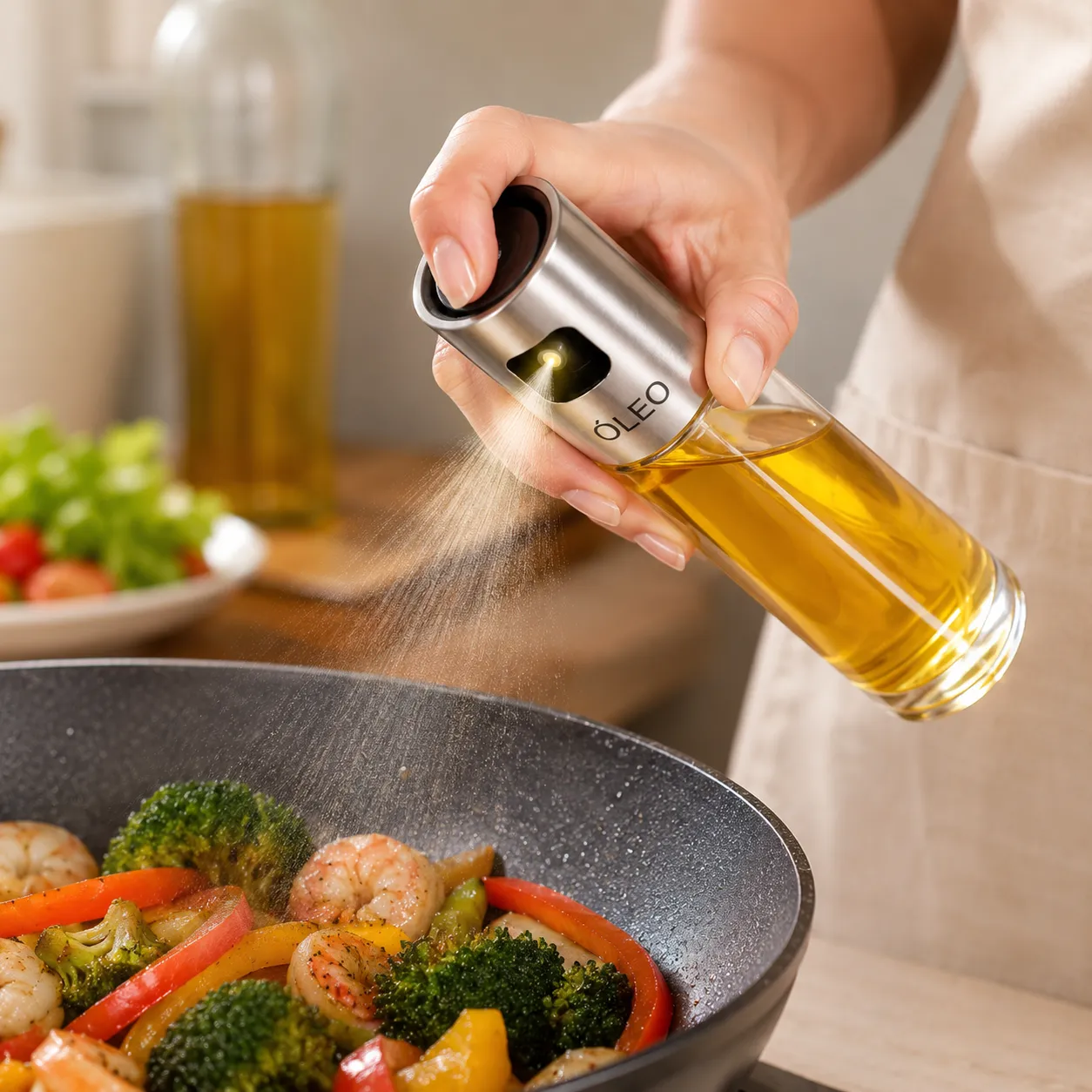 Borrifador de Azeite Spray Premium 100ml | Pulverizador Culinário